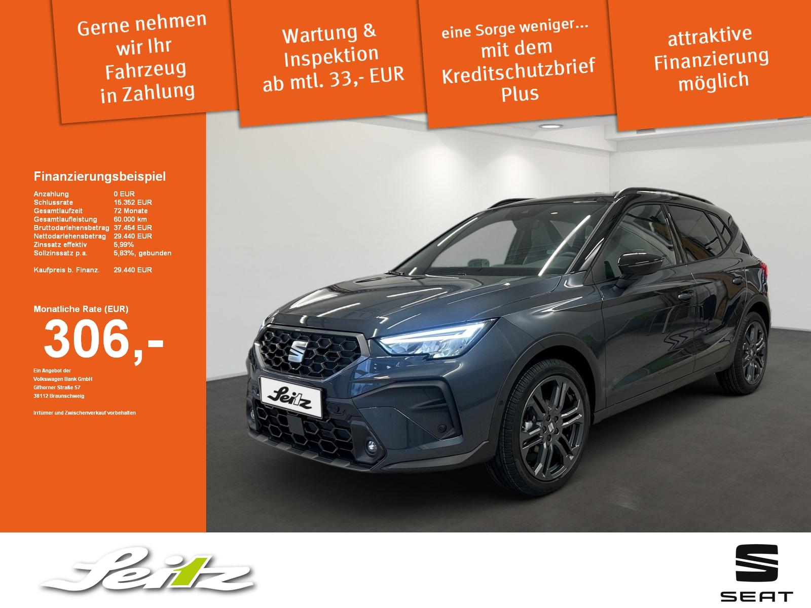 Seat Arona 1.0 TSI FR *LED*KAMERA*NAVI*