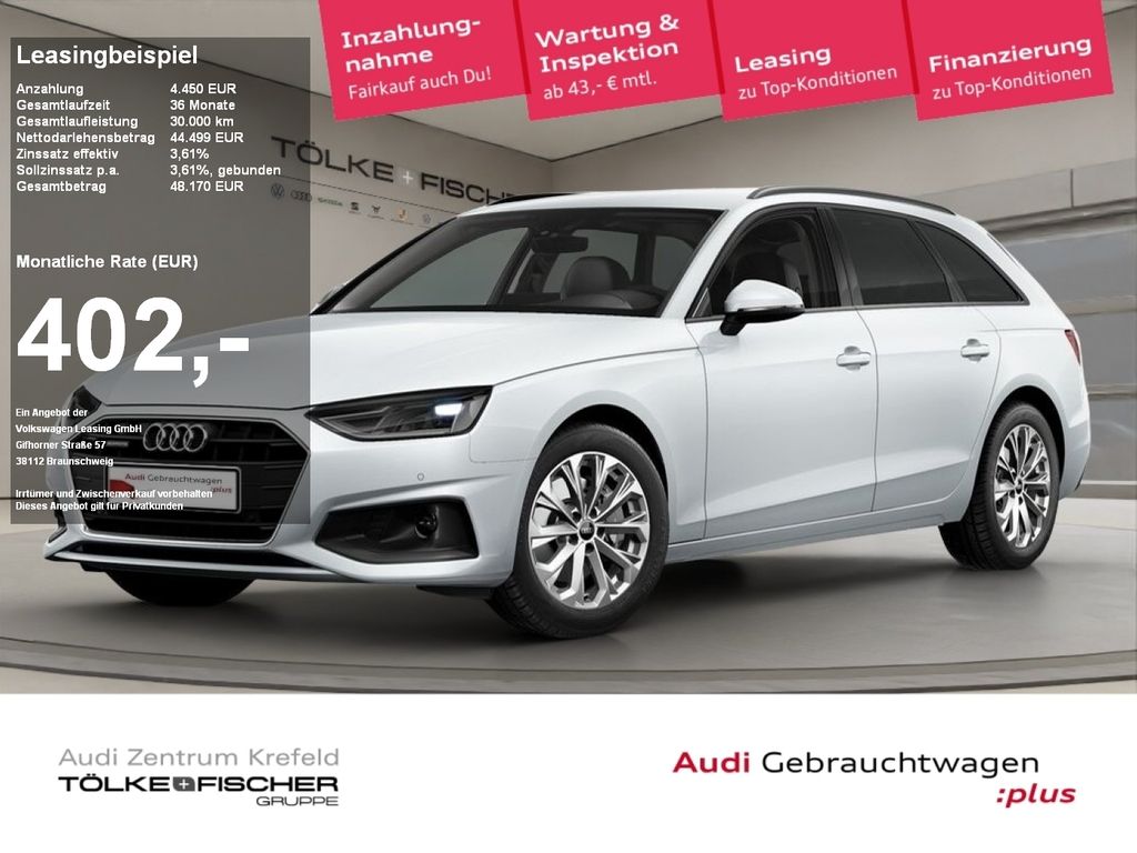 Audi A4 40 2.0 TDI quattro Avant basis ACC AHK AUT LM