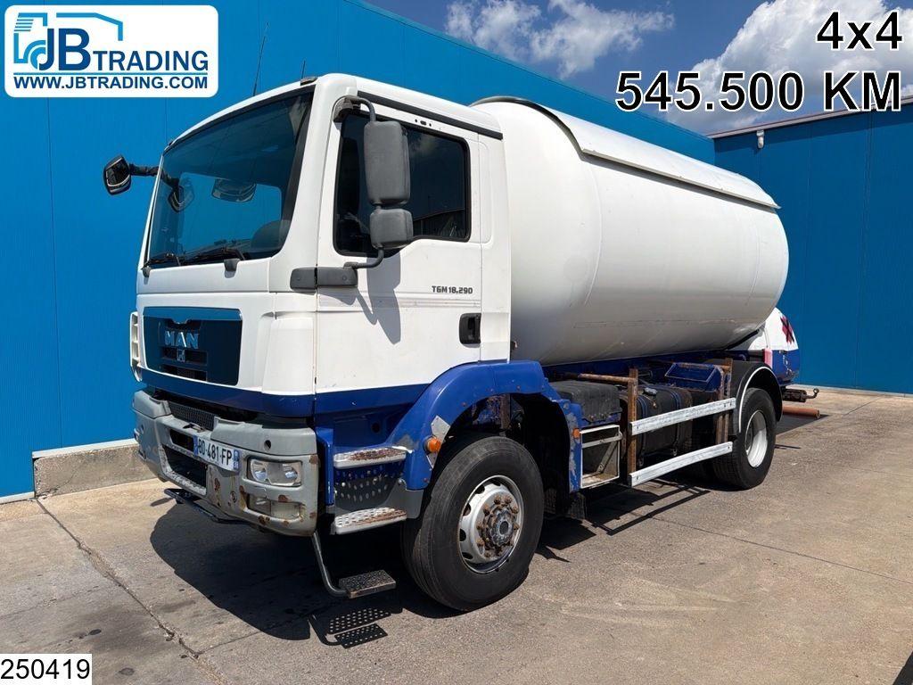 MAN TGM 18 290 4x4, EURO 5, PTO, 17.506 Liter, GPL L