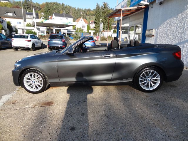 Fahrzeugabbildung BMW 218i Cabrio/Sport-Line/1.Hd/64TKM/SitzH/PDC/