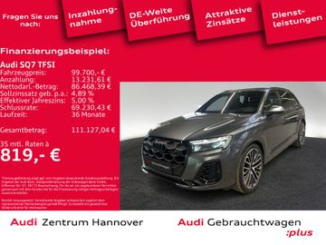 Audi Leasingangebot: Audi SQ7 TFSI Head-Up Laser Pano B&O Memory
