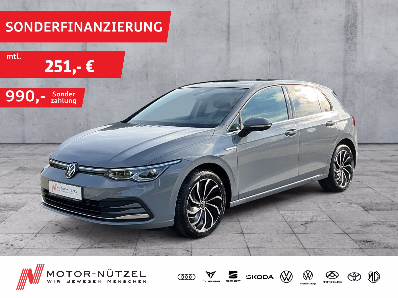 Volkswagen Golf VIII 1.5 TSI STYLE 5JG+LEDplus+APP+RFK+PANO