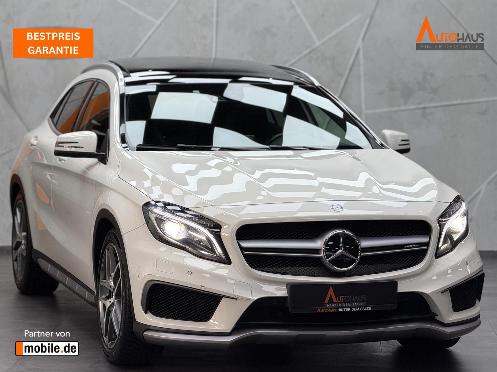 MERCEDES-BENZ GLA 45 AMG 4Matic |PANO|KAM|BI-XEN|MEM|WHITE|LM