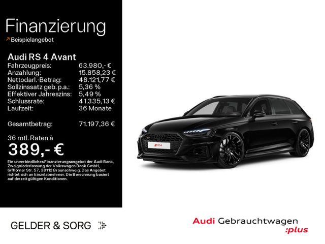 AUDI RS 4 Avant quattro B&amp;O*Schwarz*Pano*HuD*360°
