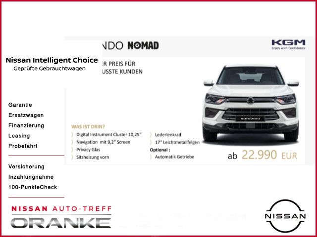 Ssangyong Korando 1.5 Nomad Automatic*Navi*17`Alu*PDC*SH