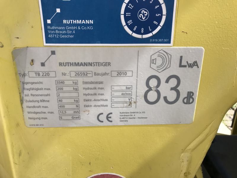 Fahrzeugabbildung Mercedes-Benz Sprinter II 313,Ruthmannsteiger,Hubarbeitsbühne