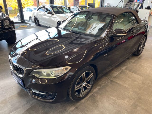 BMW 218 d Cabrio Sport Line *AHK*SHZ*Klima*Navi*