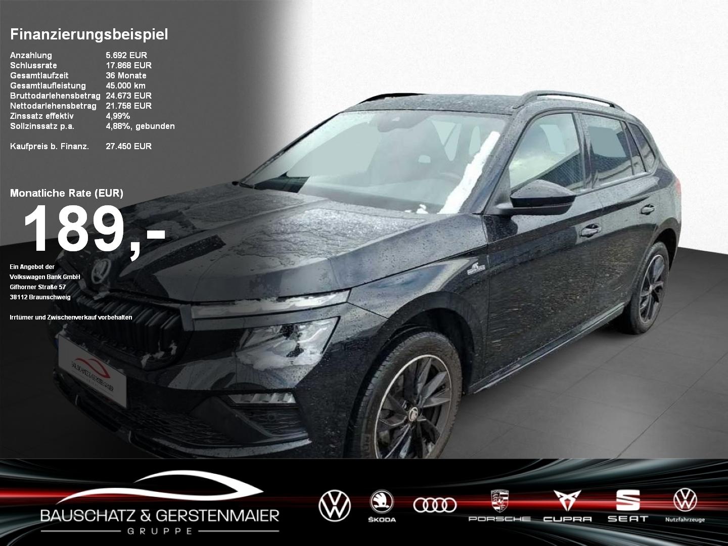 Skoda Kamiq 1.5 TSI DSG Monte Carlo *MATRIX*PANO*PACC*