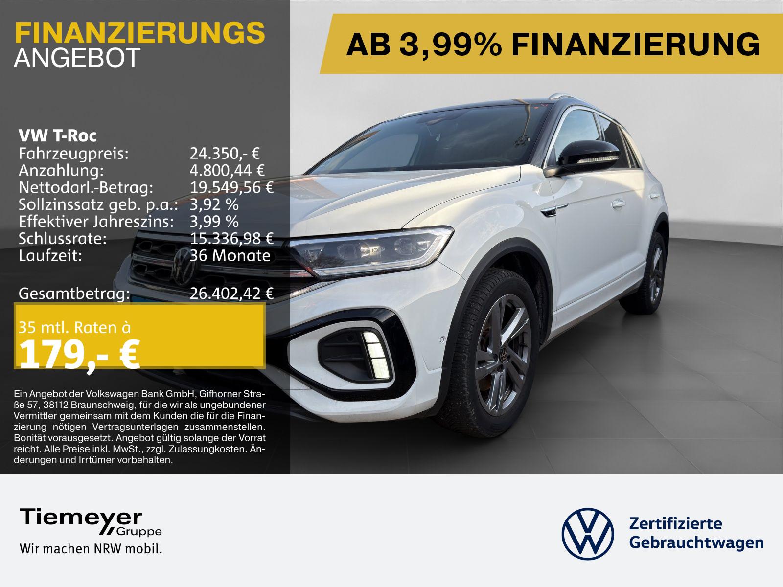 Volkswagen T-Roc 2.0 TDI DSG R-LINE GARANTIE-12.27 AHK ERGO