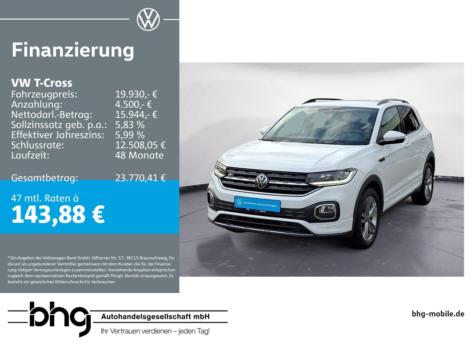 Volkswagen T-Cross 1.0 TSI DSG R-LINE #LED #KAMERA #IQ-DRIV