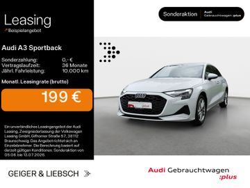 Audi Leasingangebot: Audi A3 Sportback 35 TFSI advanced*0,99%-Finanz*NAVI-