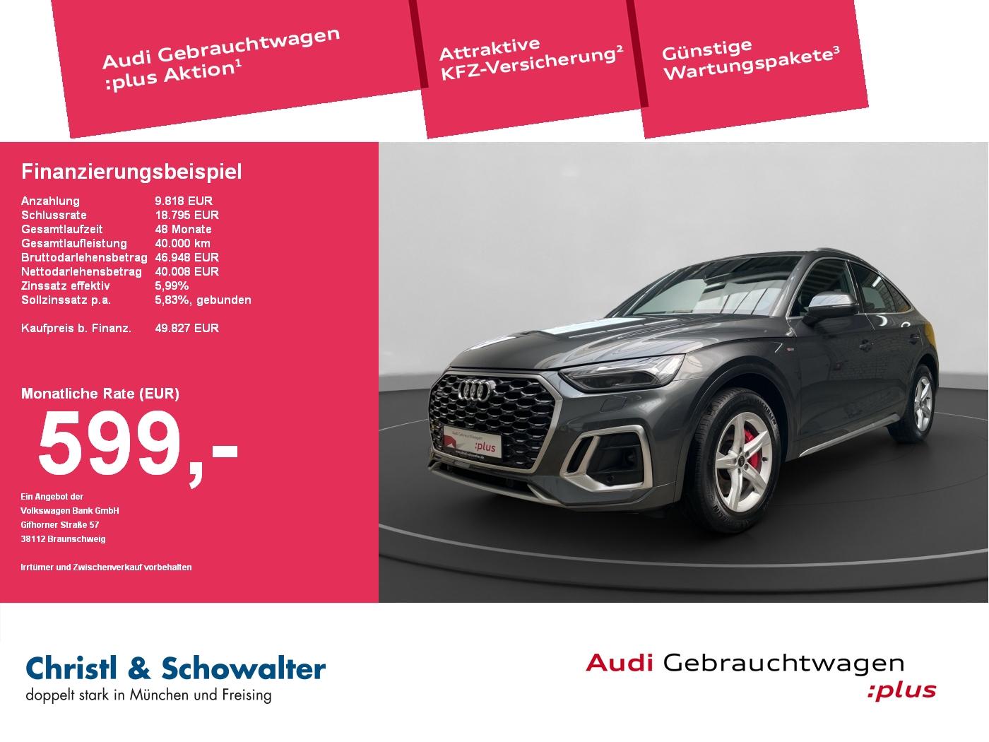 Audi Q5 Sportback 50 TFSI e S tronic AHK HUD MATRIX S
