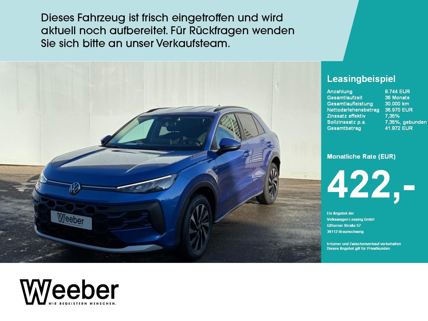 Volkswagen T-Roc 1.5 l eTSI DSG Life Navi LED Kamera LM