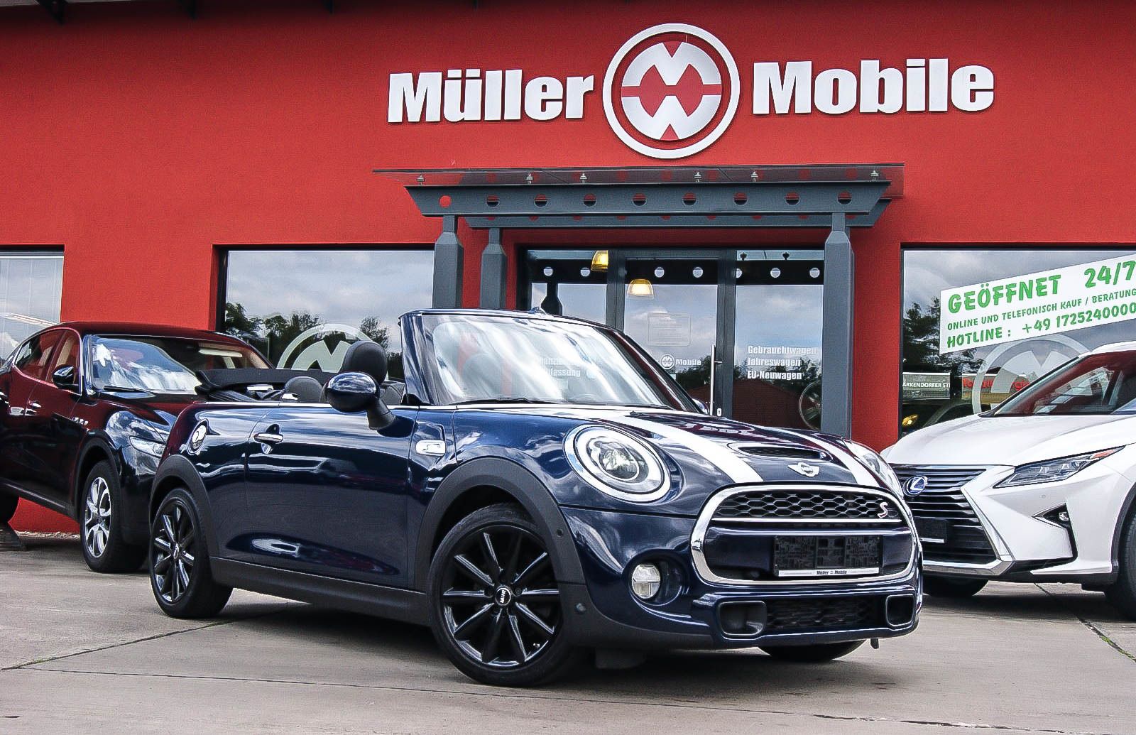 Fahrzeugabbildung MINI Cooper S Cabrio Auto HEADUP-NAVI-LEDER-LAPIZBLUE