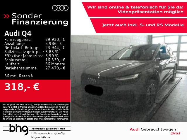 Audi Q4 35 e-tron advanced Dynamik Assist Ambiente Op