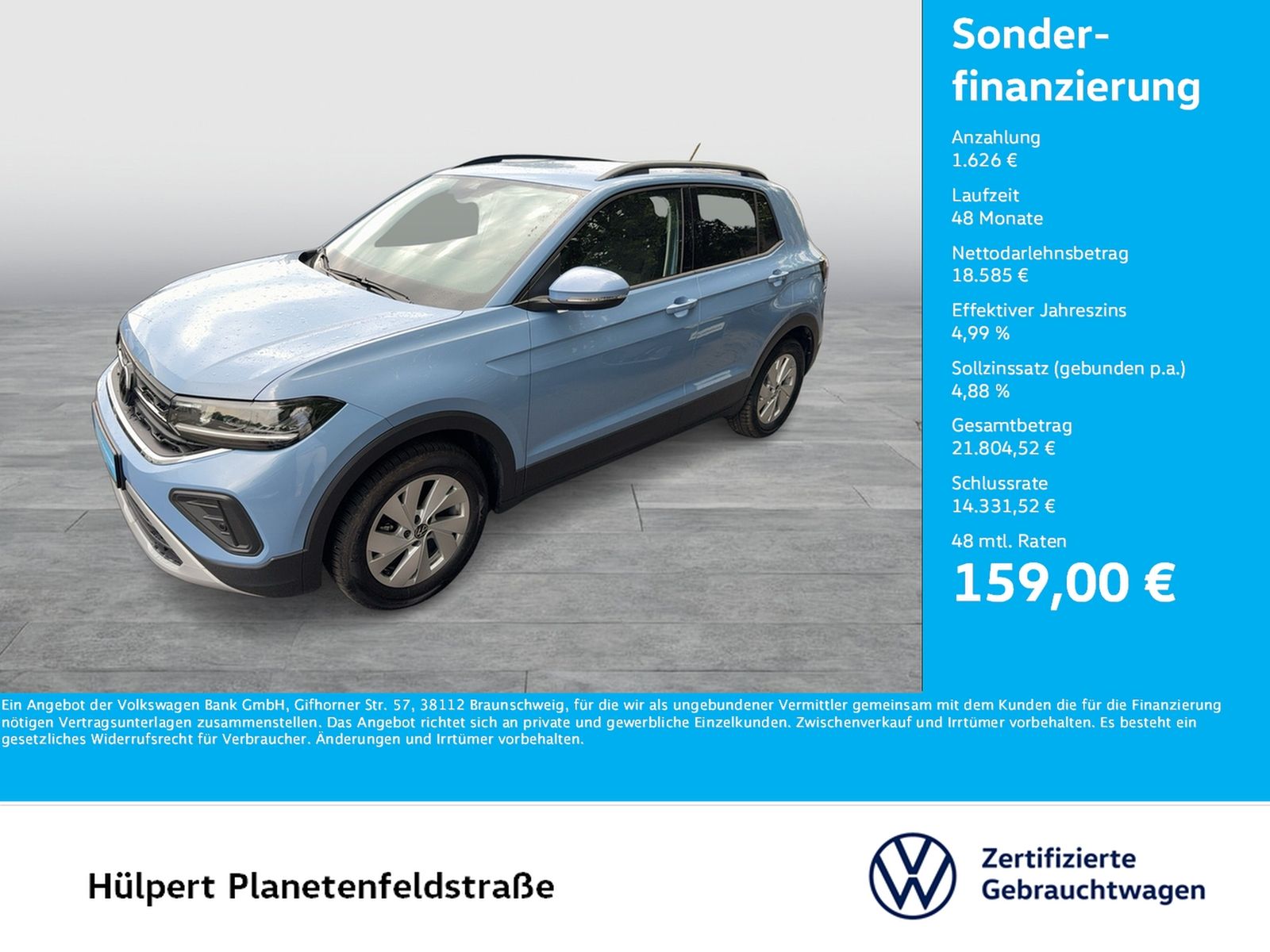 Volkswagen T-Cross 1.0 LIFE ACC CARPLAY ALU SITZHEIZUNG LED