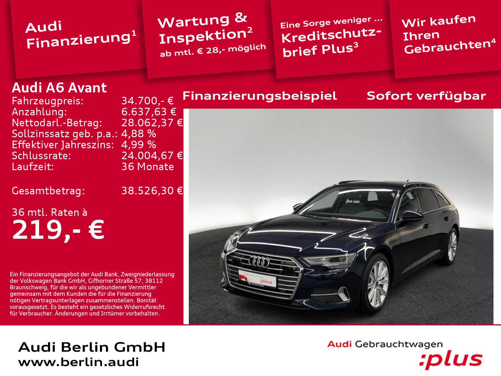 Audi A6 Avant Sport 40 TDI S tr. LEDER LED NAVI RFK