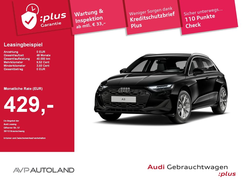 A3 Sportback 1.5 TFSI S tronic | MMI NAVI PLUS |