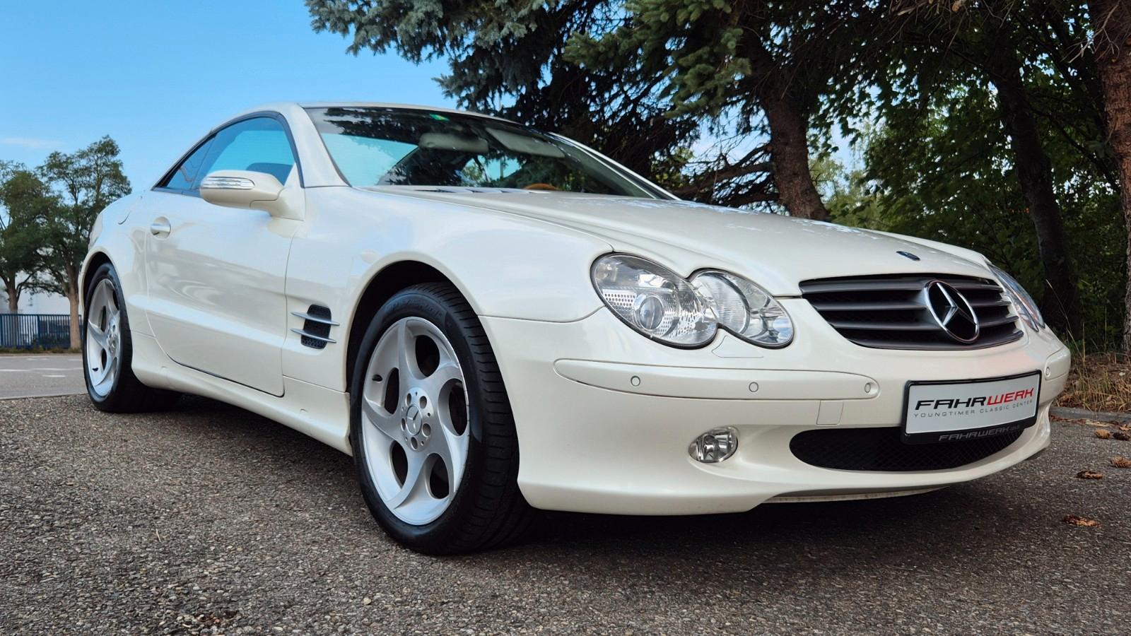Mercedes-Benz SL500 7G Designo Weißmet. www.fahrwerk-cars.de