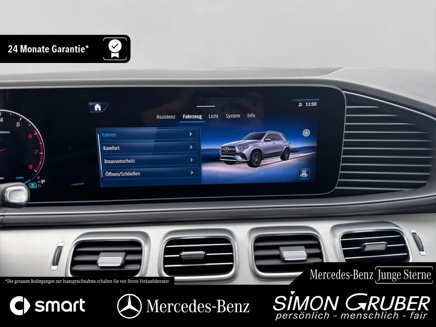 Fahrzeugabbildung Mercedes-Benz GLE 450 4M AMG Night MBeam Burmester AHK 22Zoll