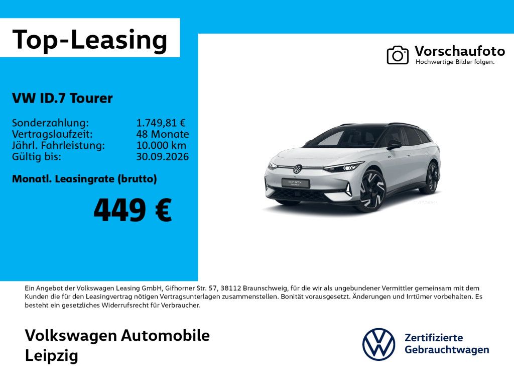 Volkswagen ID.7 Tourer GTX 4Motion *91kWh*DCC*AHK*Wärmep.*