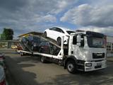 MAN TGM 12.290 Autotransporter+Anhänger Techau 5xPKW - Auto Anhänger