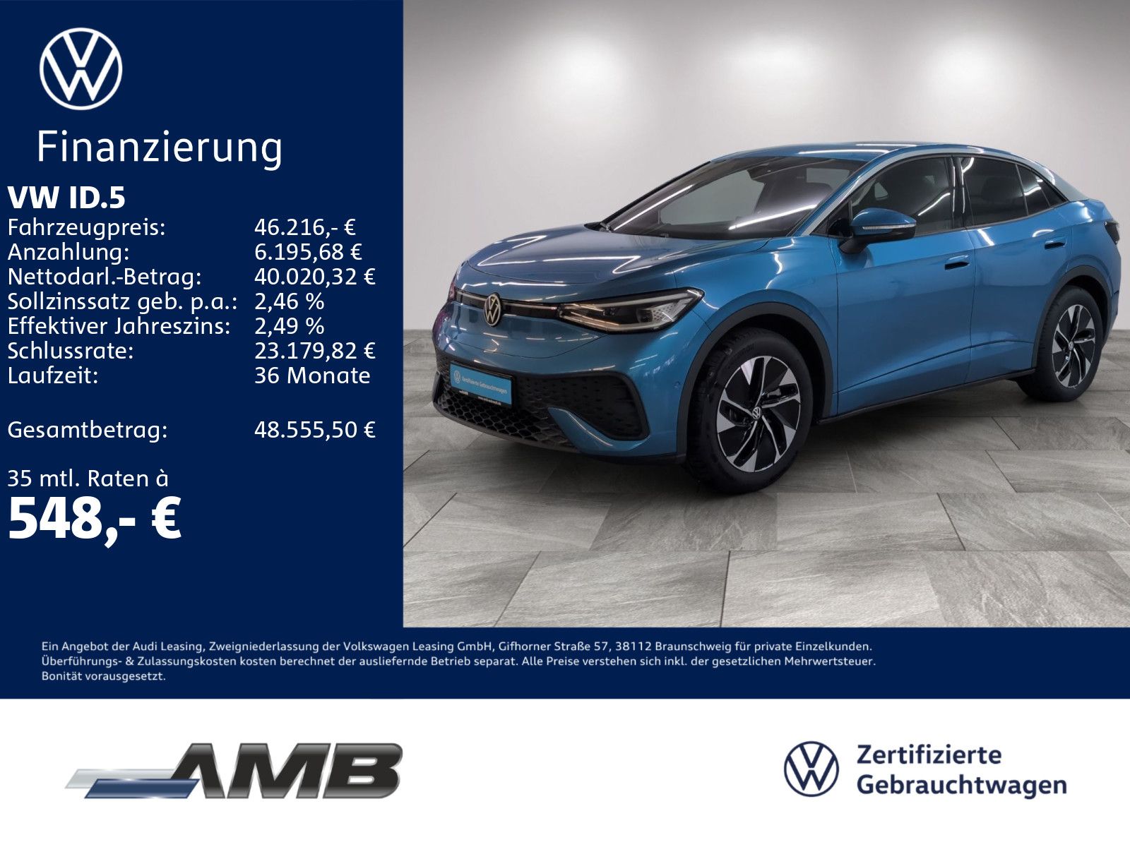 Volkswagen ID.5 Pro 82kWh AHK Matrix HuD Wärmepumpe 01.31Ga foto 1