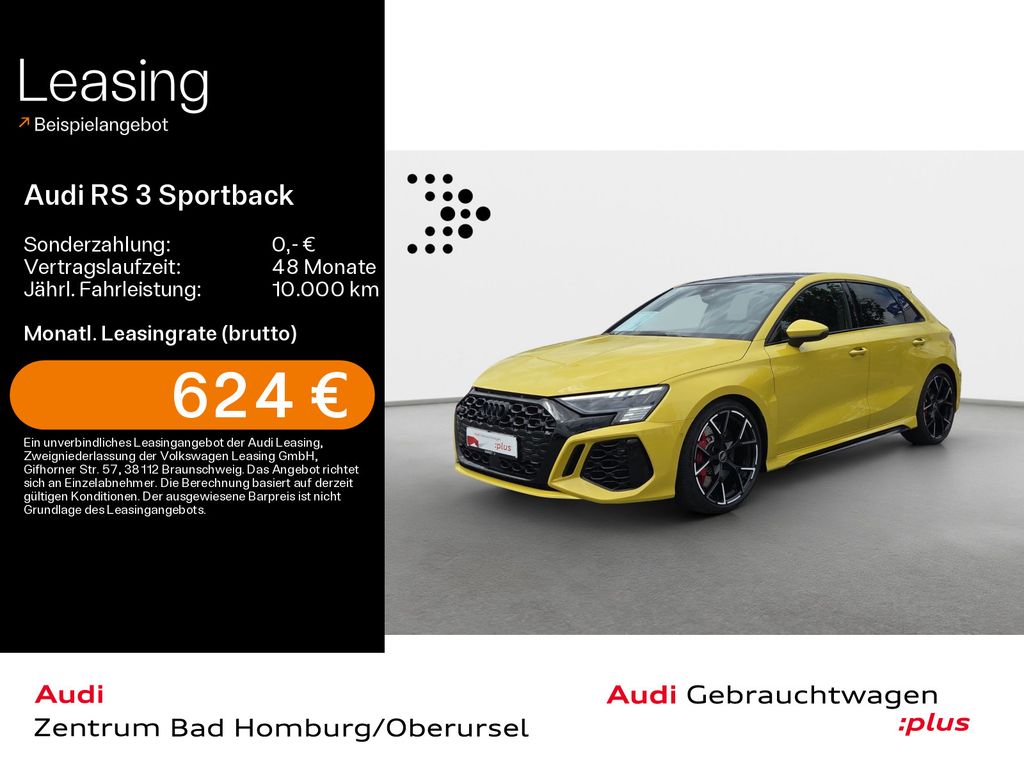 Audi RS 3 Sportback*Navi*Matrix*HUD*B&O*Pano*Virtual*
