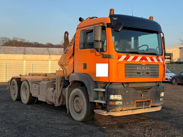 MAN TGA 28.430 Abroller/6x2/Atlas-Terex Kran/TÜV NEU