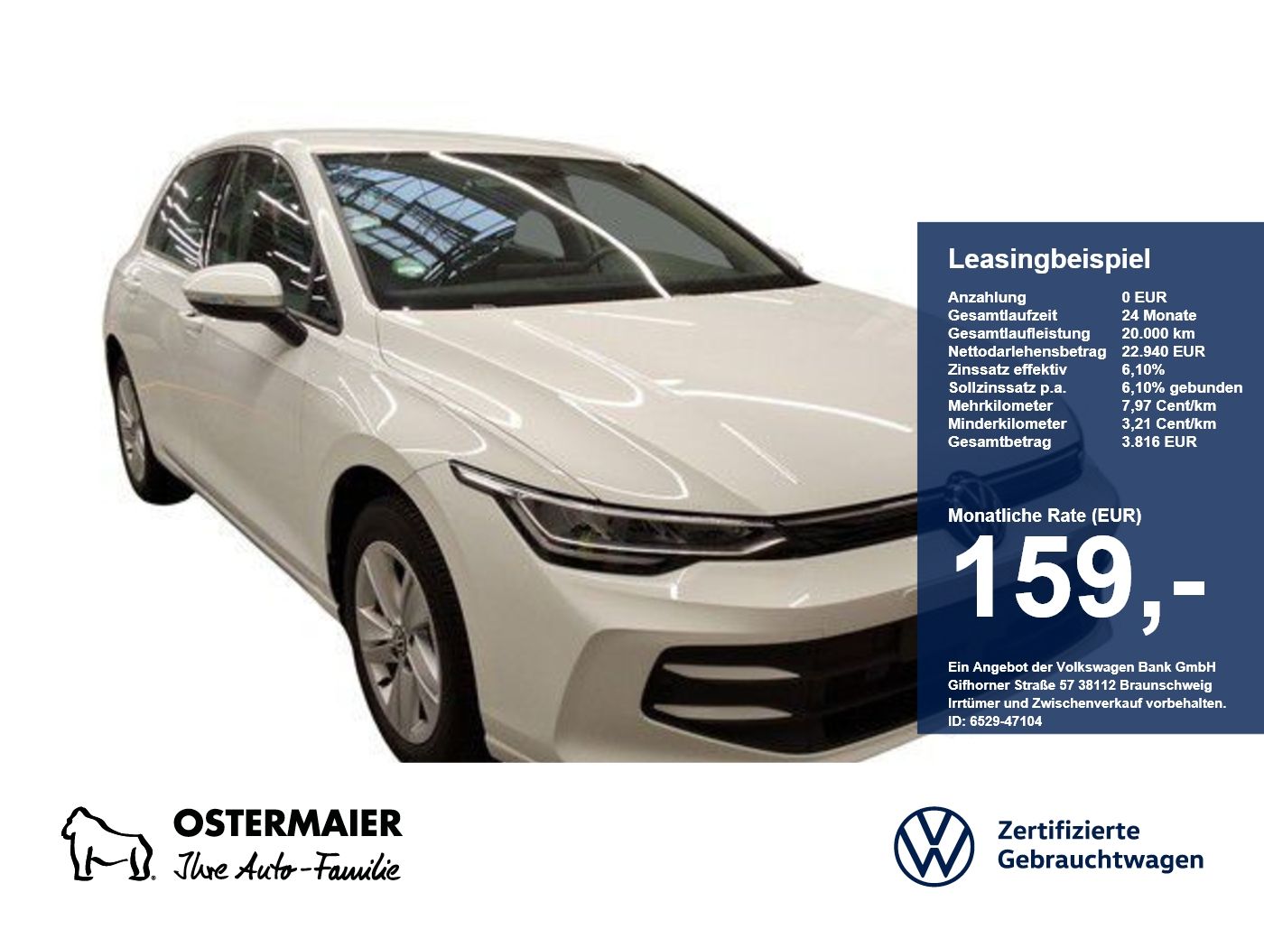Volkswagen Golf VIII LIFE 1.5TSI 116PS ACC.5J-G.STHZG.KAMER