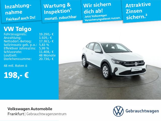 Volkswagen Taigo 1.0 TSI FrontAssist LaneAssist DAB+ LED