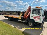 Mercedes-Benz 1317 L Abschleppwagen Plateau Kran Winde Hubbril - Offers