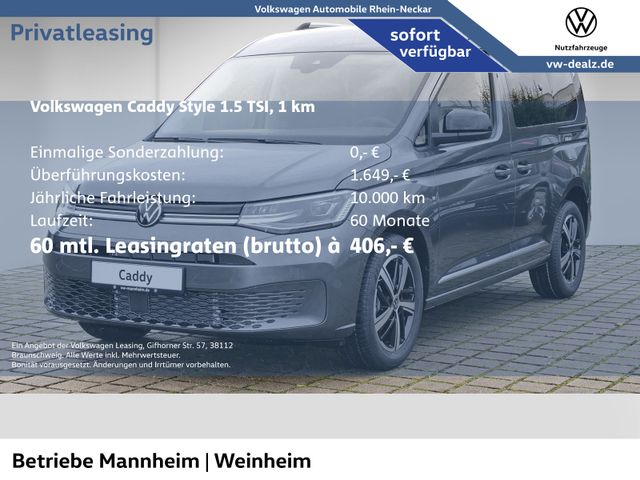 Volkswagen Caddy Style 5-Sitzer 1.5 TSI EU6 DSG AHK Navi