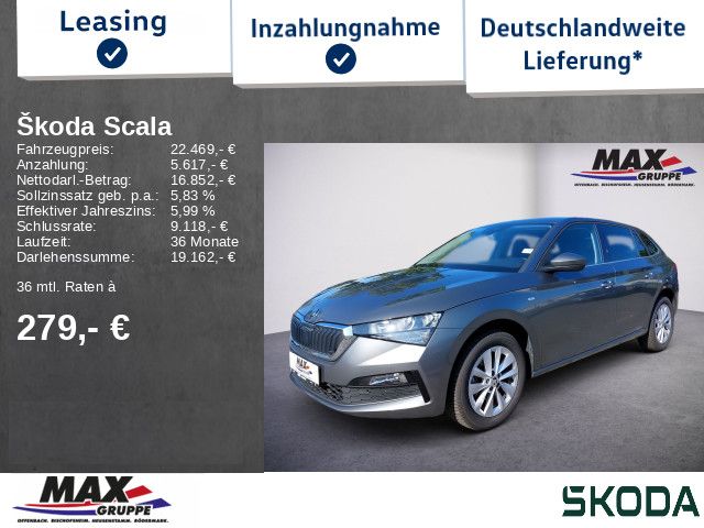 Skoda Scala Ambition 1.0 TSI DSG+LED+KAMERA+NAVI+PDC+C