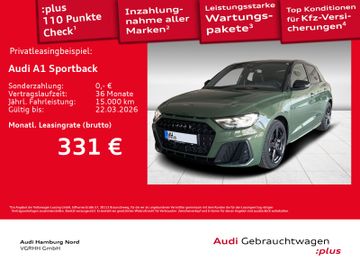 Audi Leasingangebot: Audi A1 Sportback 30 TFSI S line S tronic Sound LED