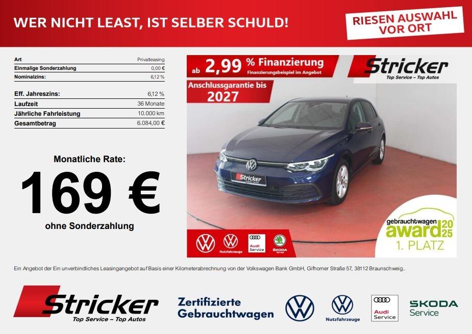 Volkswagen Golf Life 1.5TSI 169,-ohne Anzahlung AHK Standh.