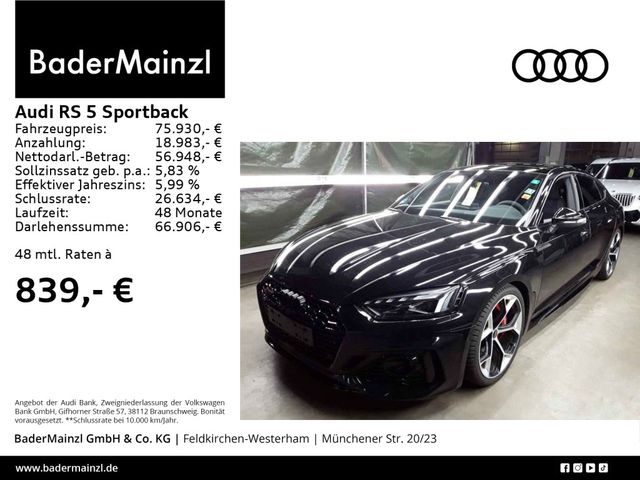 Audi RS 5 Sportback Competition Pano Matrix 360° ACC