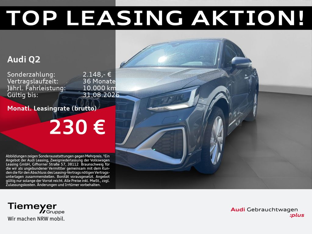 Abbildung Leasingangebot Audi Q2 35 TFSI S LINE PRIVACY LED PDC KLIMA