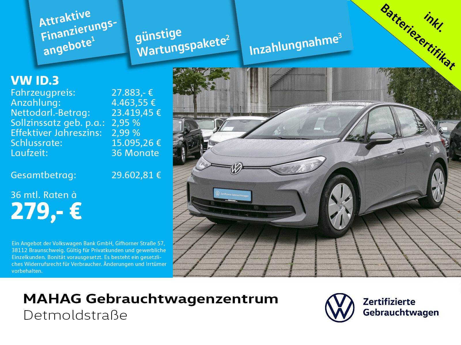 Volkswagen ID.3 Pro 150 kW LED Navi ParkPilot CCS App foto 2