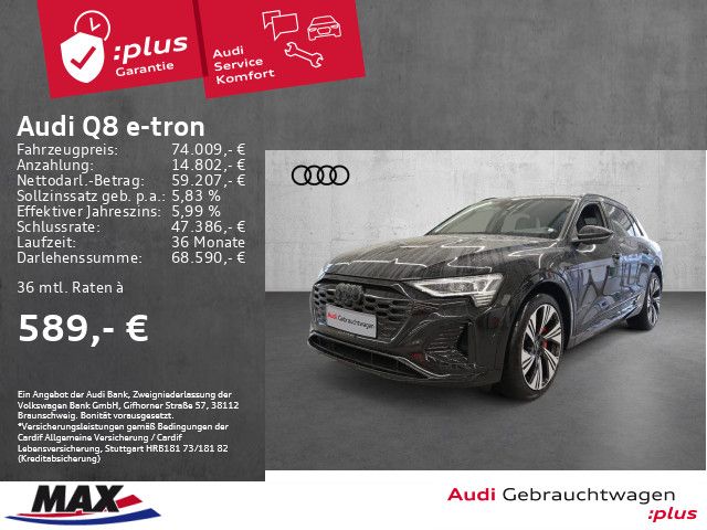 Audi Q8 e-tron 55 QUATT S LINE MATRIX+KAMERA+NAVI+AHK