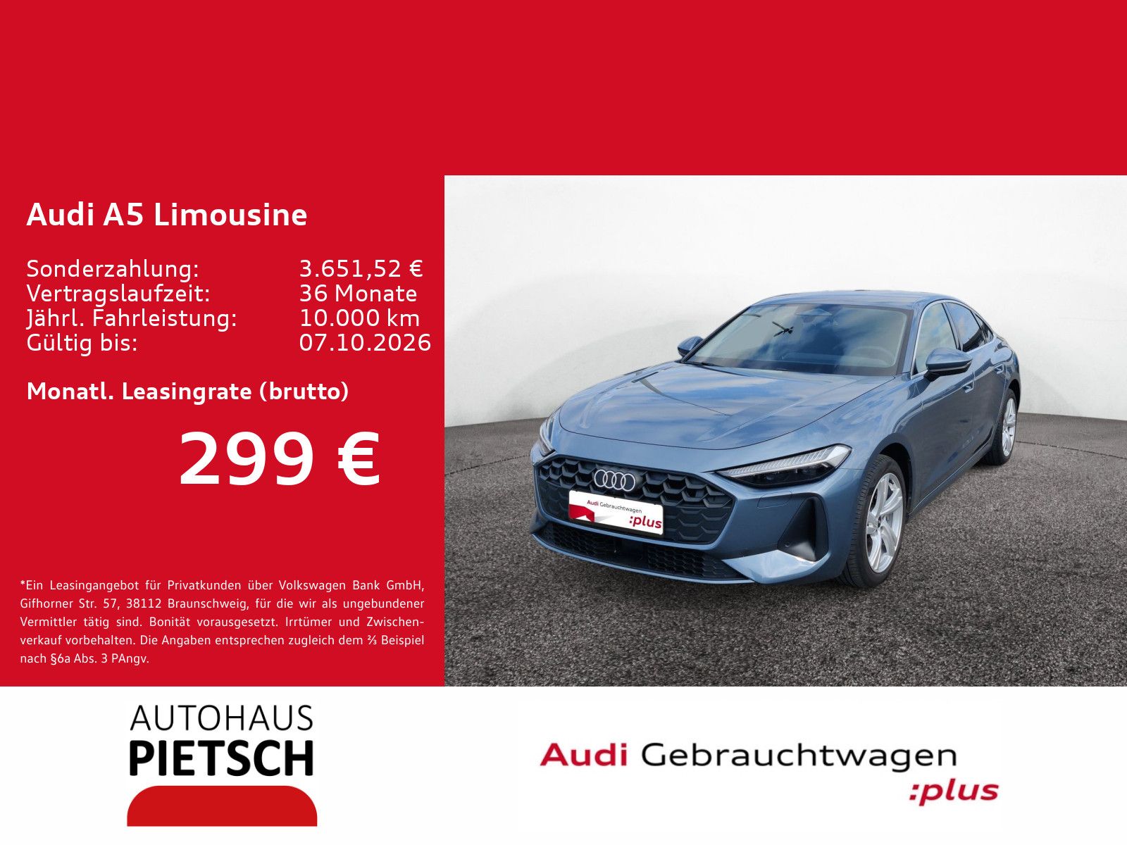 Audi A5 Limousine TFSI S tronic ACC Matrix AHK Keyles foto 2