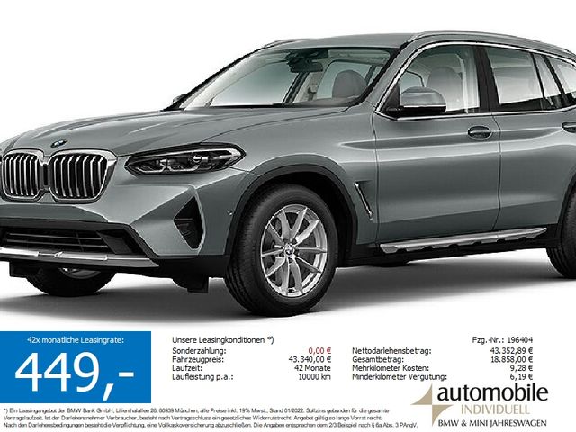 BMW X3 xDr. 20iA Navi LED AHK HiFi DAB Parkassiste