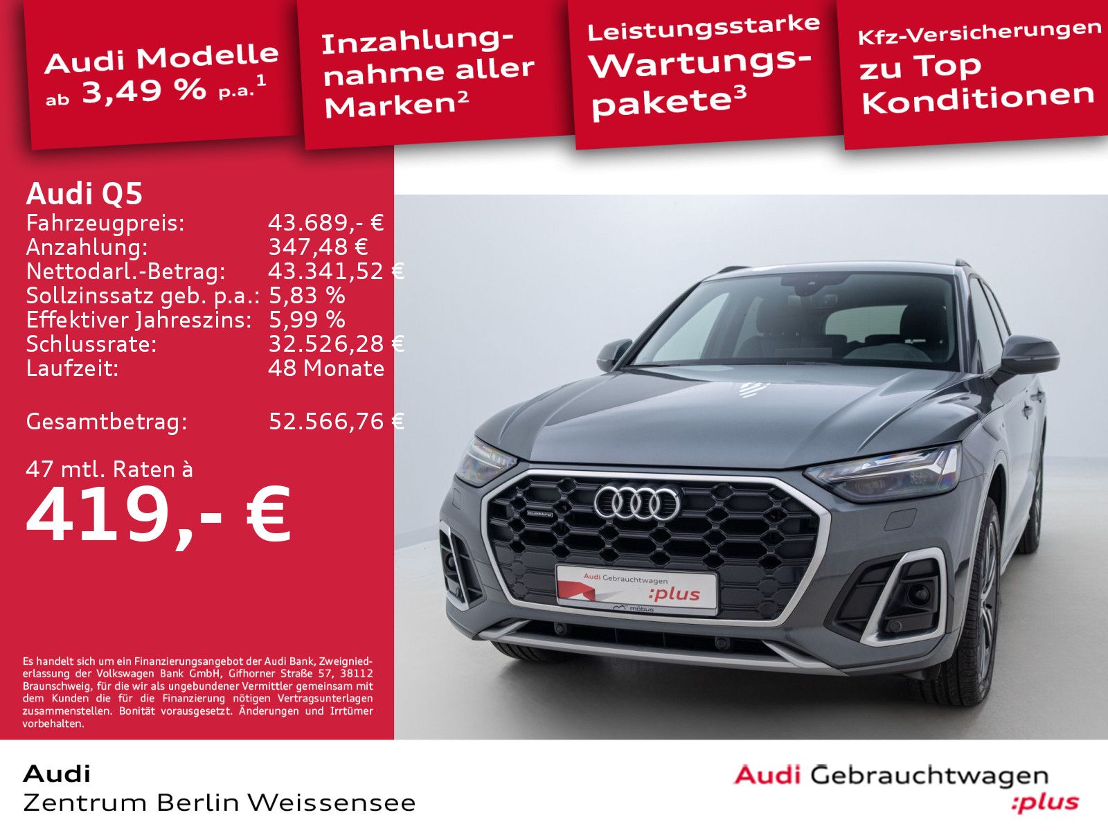 Audi Q5 40 TDI QUA*S-LINE*RFK*MATRIX*NAVI*VC*APP*ISO* imagem 2