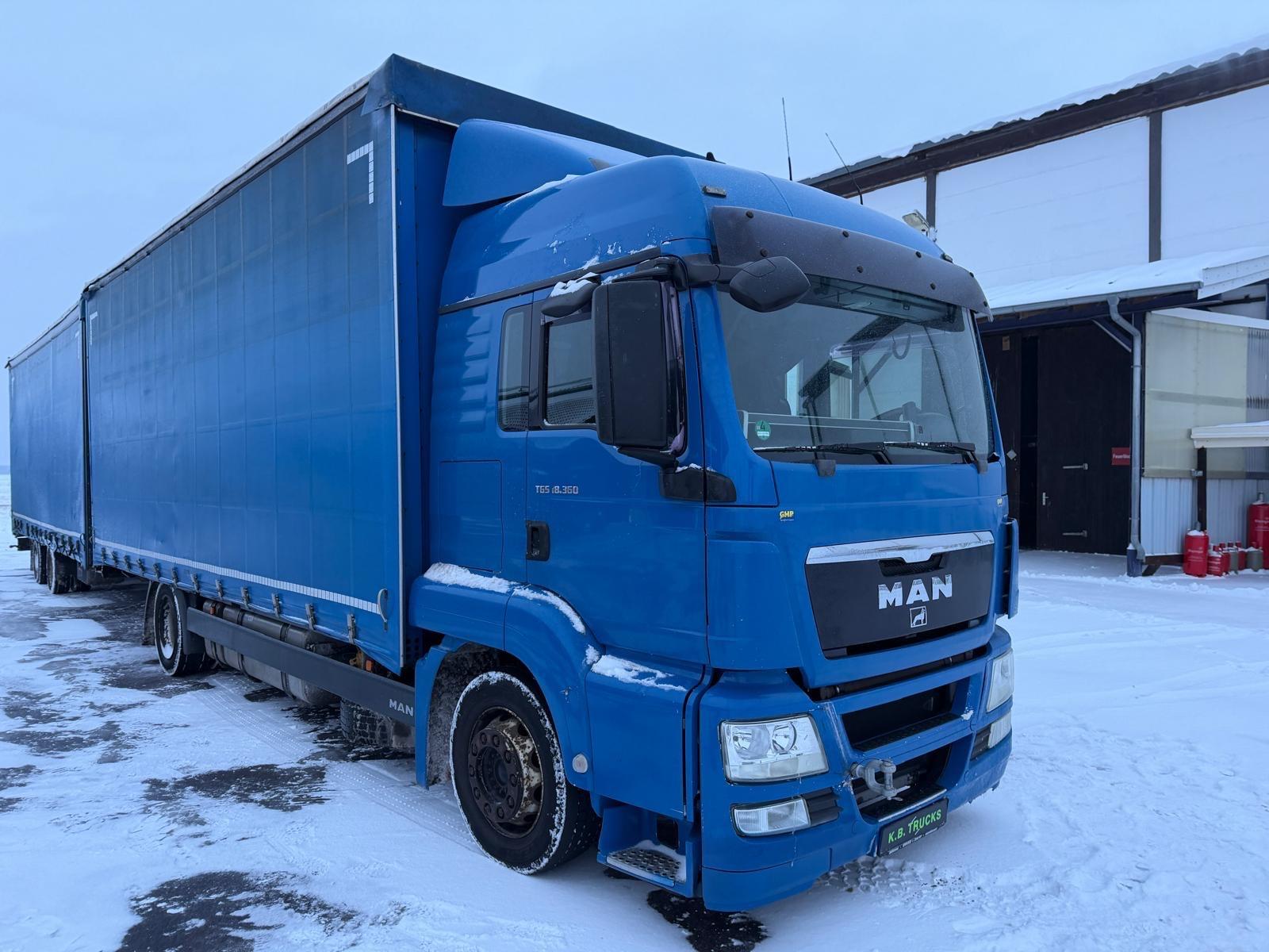 MAN TGS 18.360 Jumbo Pritsche-Plane AHK Schlafkabine