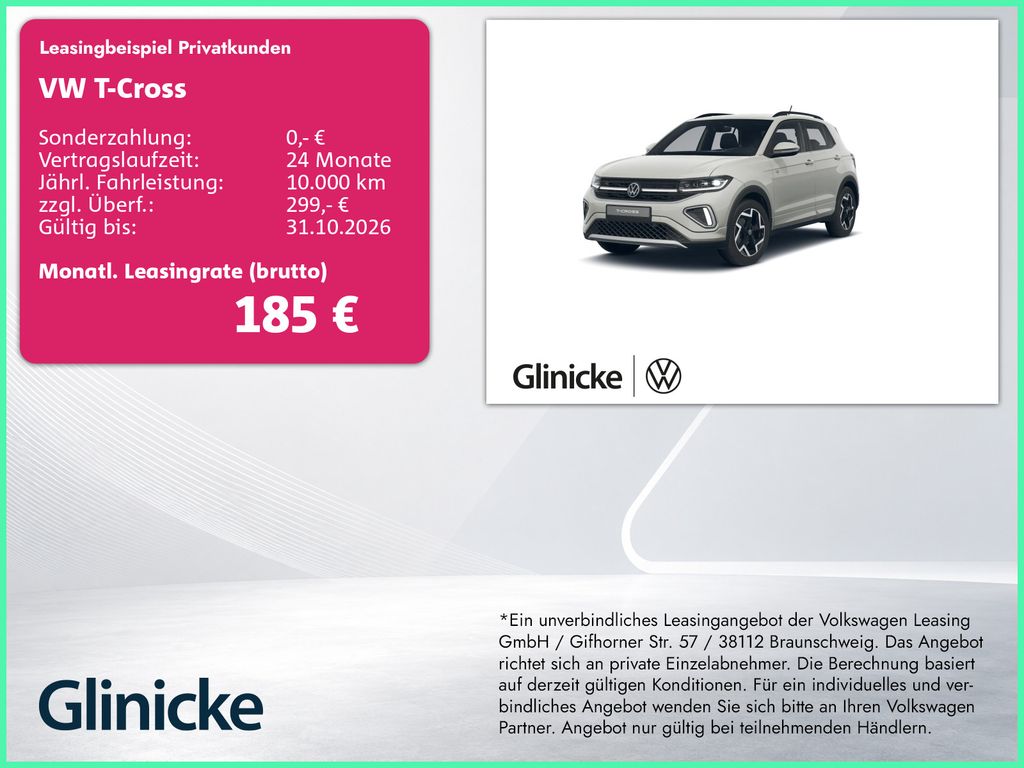T-Cross 1.0 TSI R-line Matrix Keyless SiHz