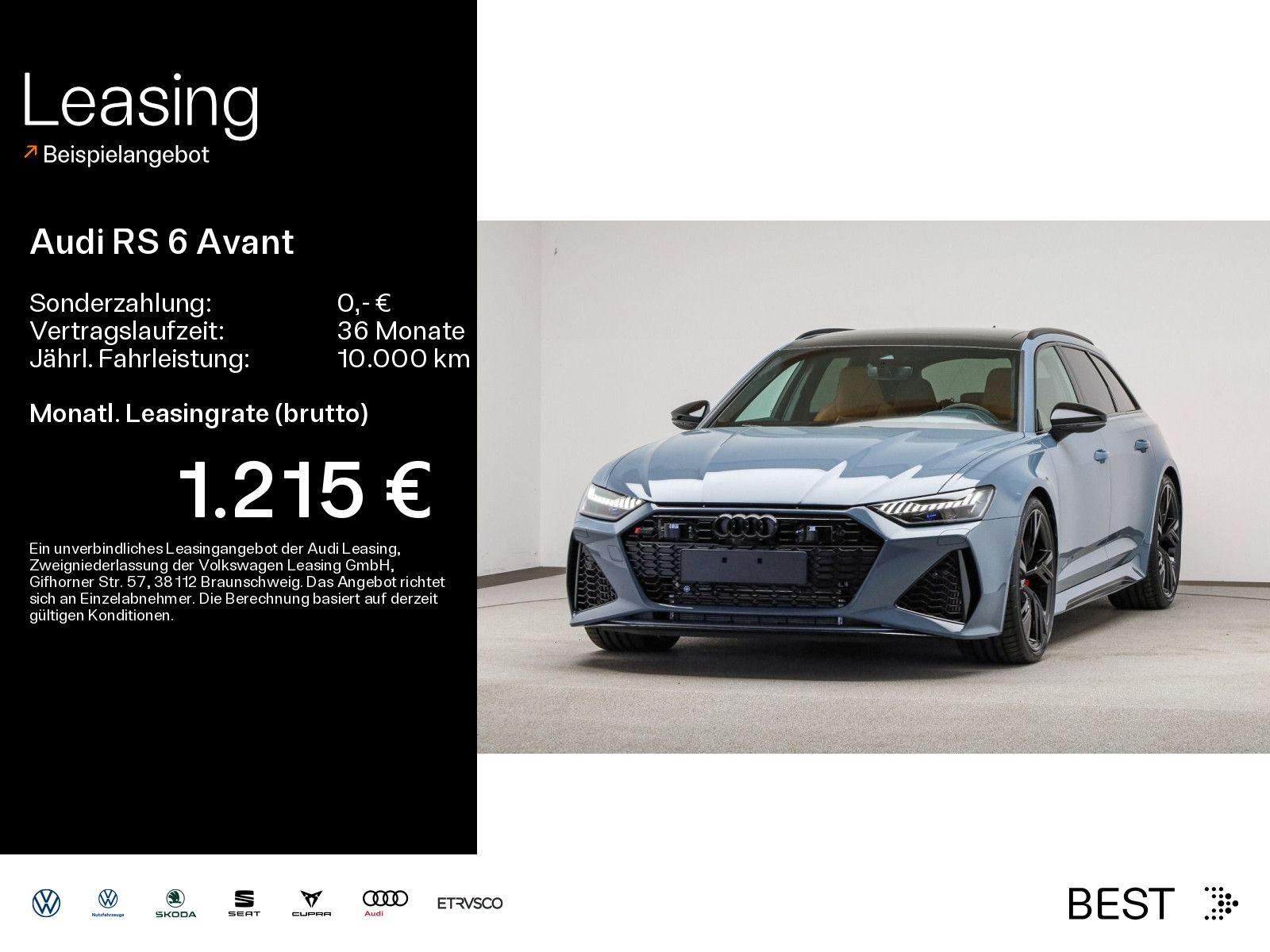 Audi RS 6 Avant HUP*KERAMIK*305KMH*LASER*AHK*PANO