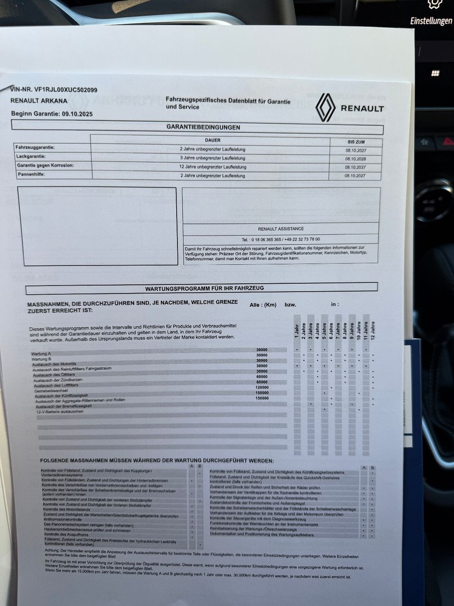 Fahrzeugabbildung Renault Arkana Techno/KAMERA/AMBIENTE/KAMERA/LEDER/ACC