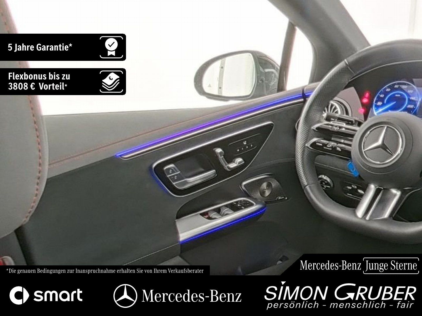 Fahrzeugabbildung Mercedes-Benz EQE 500 4M AMG Hyper Airmatic HUD Burm Mod 2025