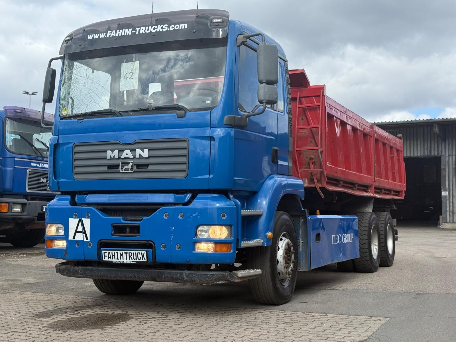 MAN TGA 26.410 Fahrgestell, 6x4, Klima, Blatt-Blatt