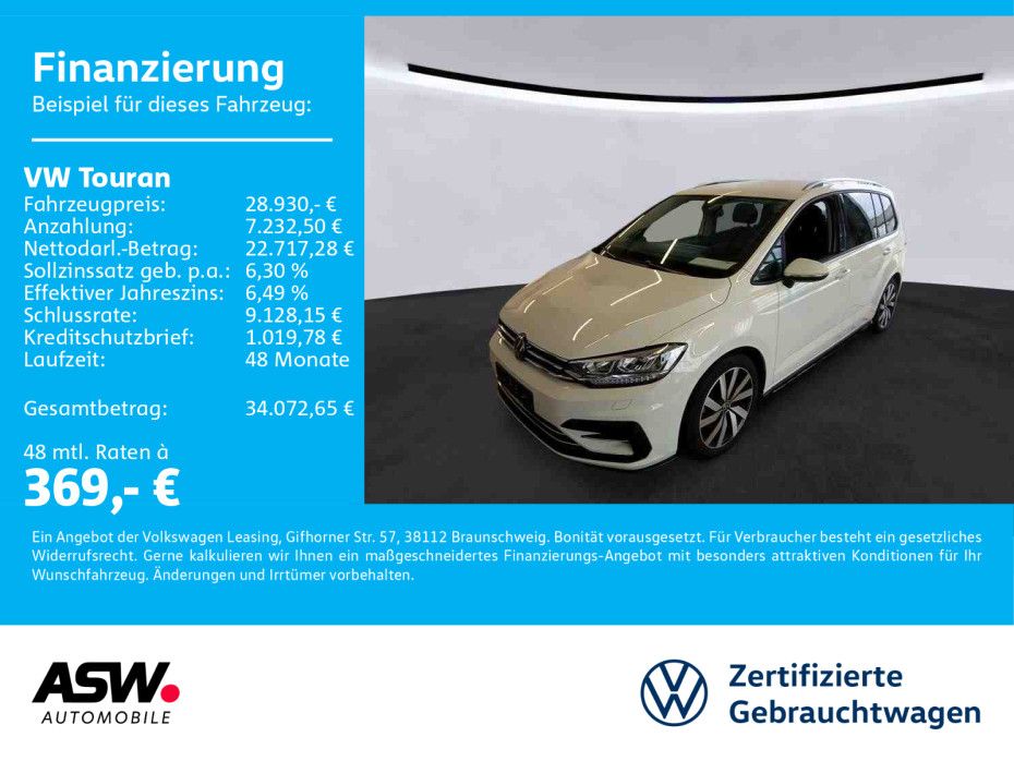 Volkswagen Touran R-Line 1.5TSI LED Navi 7Sitze RFK ACC SHZ